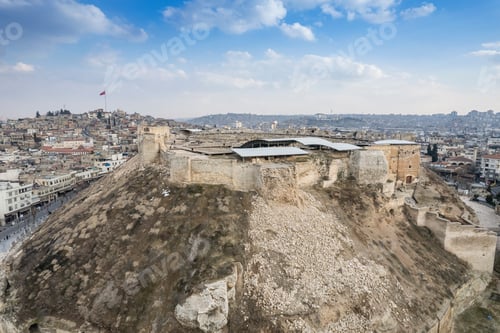 Preview: Gaziantep castle after the earthquake. Turkey