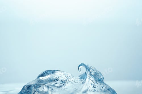 Preview: Moisturizing collagen gel with snail mucus for radiant skin on blue background