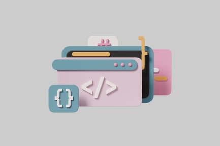 Preview: Abstract representation of a computer program or coding environment