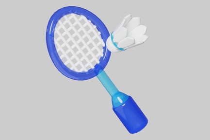 Preview: Badminton racket and shuttlecock set