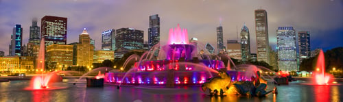 Preview: Chicago skyline and Buckingham Fountain