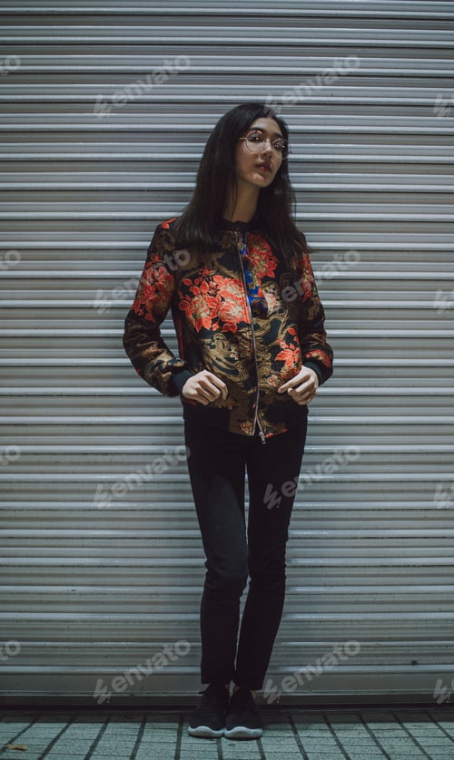 Preview: Beautiful asian japanese girl street portraits