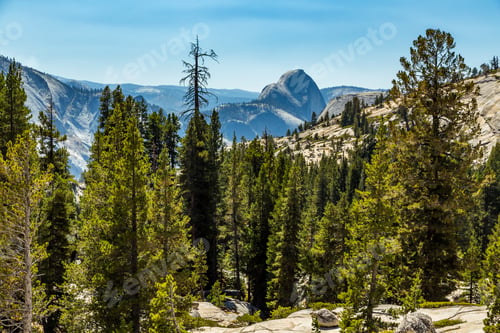 Preview: Half Dome Is A Granite Dome At The Eastern End Of Yosemite Valley In Yosemite National Park
