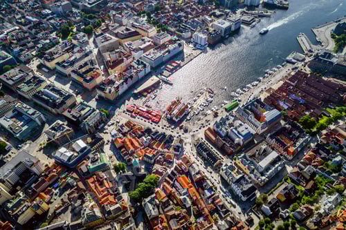Preview: Bergen is a city and municipality in Hordaland on the west coast of Norway.