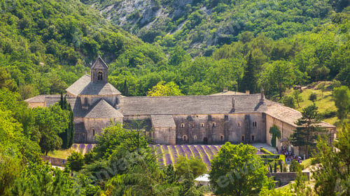 Preview: Ancient monastery Abbaye Notre-Dame de Senanque or Notre-Dame de