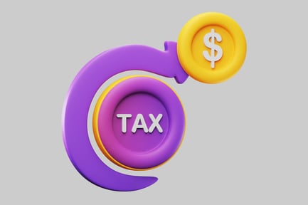 Preview: Tax flow round symbol