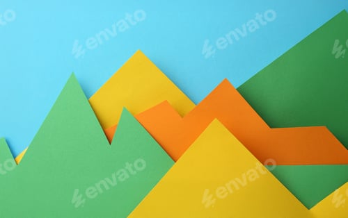 Preview: Colorful bar graph with arrow pointing upwards. Business, market growth and progress concept