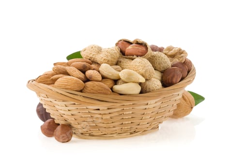 Preview: set of nuts isolated on white
