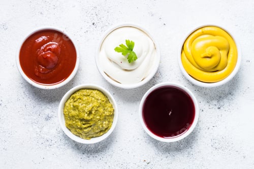 Preview: Sauce set assortment - mayonnaise, mustard, ketchup and others o