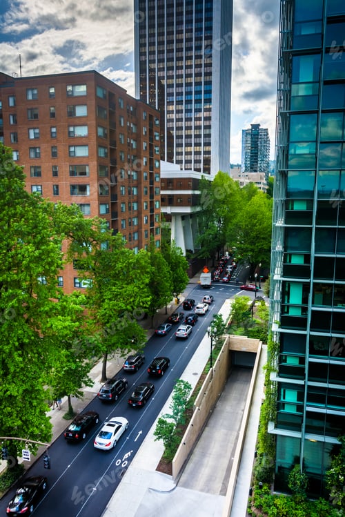 Preview: View Of Jefferson Street In Downtown Portland, Oregon.