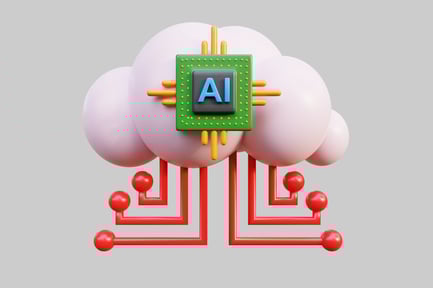 Aperçu: Cloud d'IA abstrait