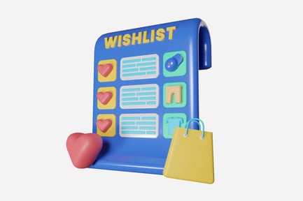 Preview: Wishlist 3D Illustration