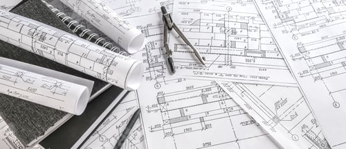 Preview: Architects concept, engineer architect designer freelance work on start-up project drawing, construc