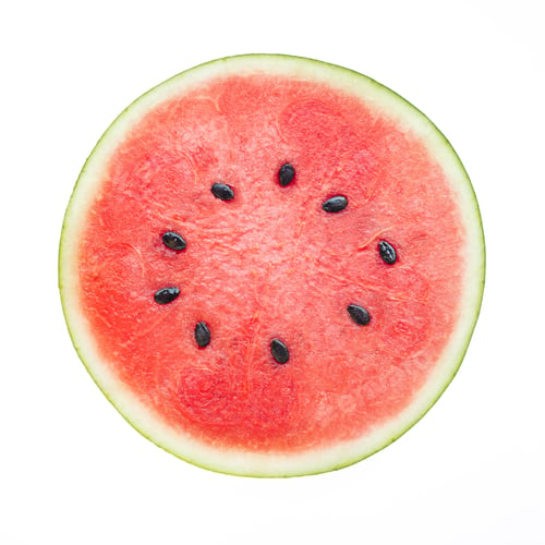 Preview: Watermelon on white background.