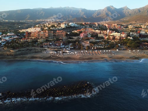 Preview: View from the height of the city on the Atlantic coast. Tenerife