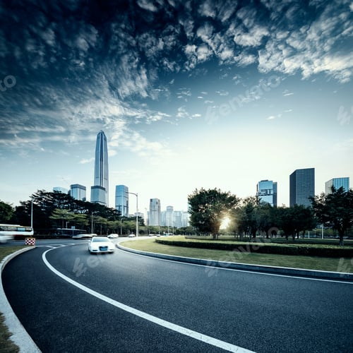 Preview: Asphalt pavement urban road