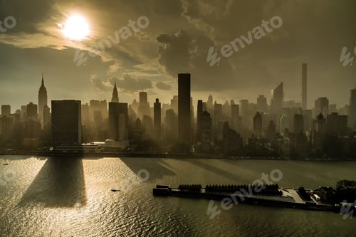 Preview: View of Manhattan skyline after the passing storm.