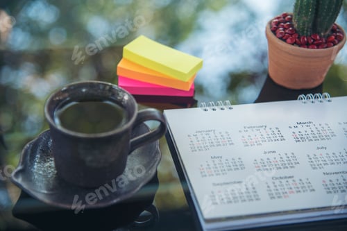 Preview: Calendar event planner timetable agenda plan on organize schedule event.
