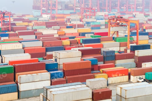 Preview: container yard in shanghai port