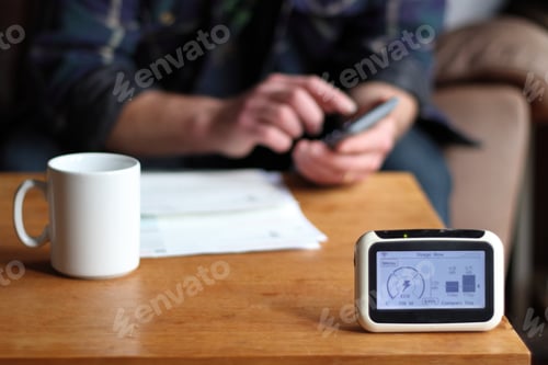 Preview: Person calculating energy bills