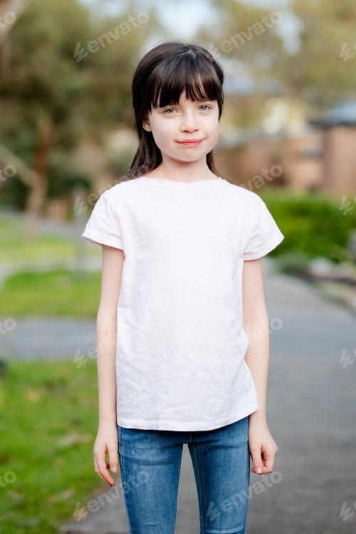Preview: Placeit - Girl Posing Outdoors in the Street