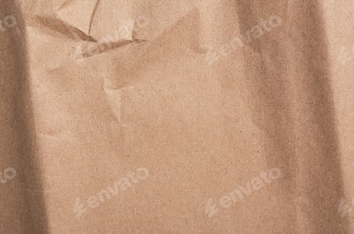 Preview: Beige paper texture. Crumpled paper.