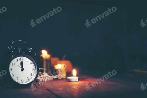 Preview: Halloween object concept, on black background