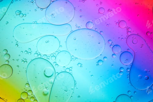 Preview: Abstract colorful pattern with various water drops