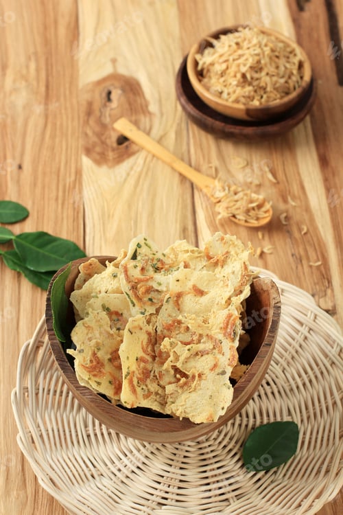 Preview: Rempeyek or Peyek Rebon is a Deep Fried Savoury Javanese Cracker