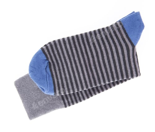 Preview: Striped blue sock