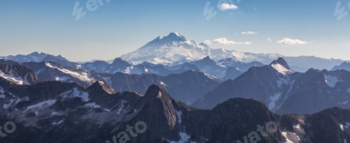 Preview: Canadian Rocky Mountain Landscape. Nature Background Panorama. Sunny Day