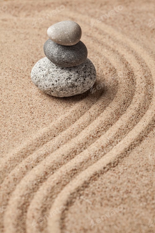 Preview: Japanese Zen stone garden
