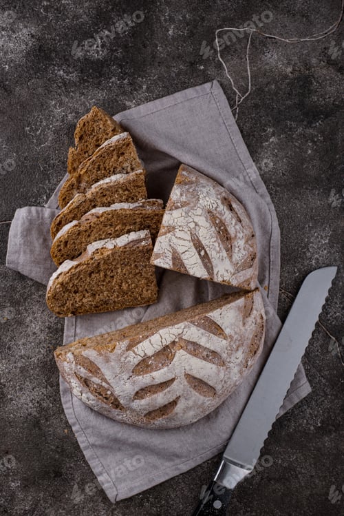 Preview: Fresh homemade bread with a crispy crust