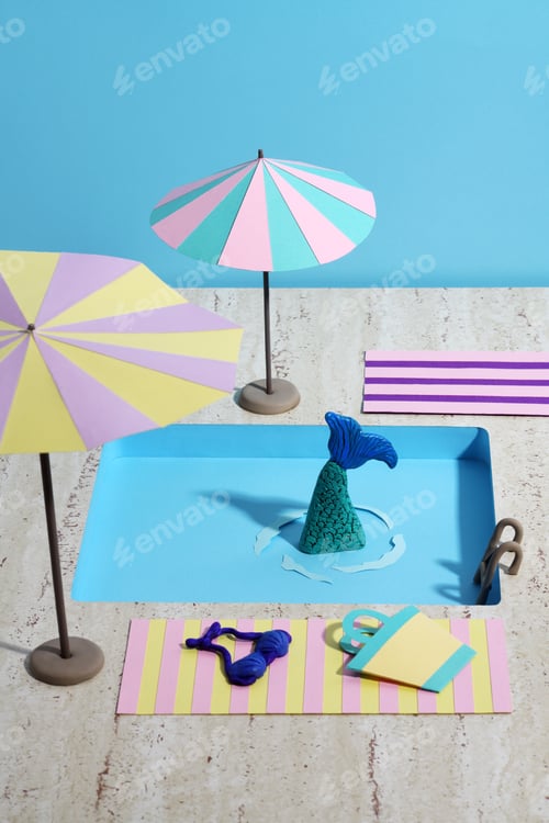 Preview: Mermaid swimming in the pool