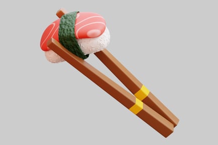Preview: Chibi Sushi Nigiri With Chopsticks