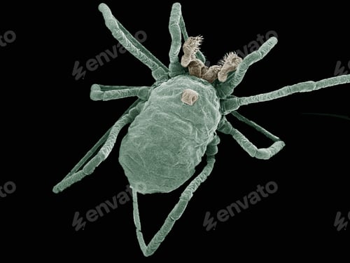 Preview: Upclose view of a tick on a dark background