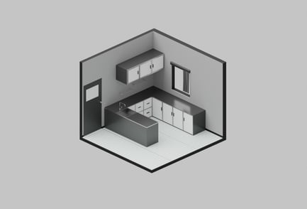 Preview: Isometric Kitchen Room