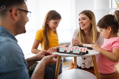 Preview: Happy family having fun times at home