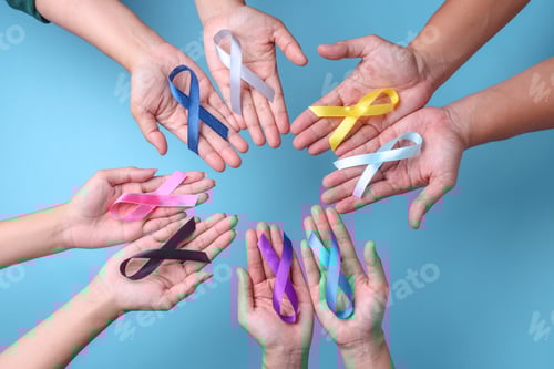 Preview: Colorful awareness ribbons for cancer