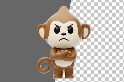 Preview: Angry Monkey 3D Illustration
