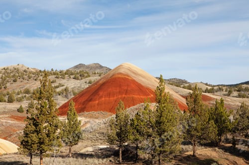 Preview: Volcanic (geologic) rock formation and forest