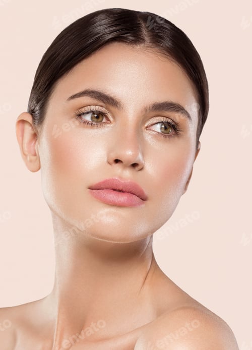 Preview: Beautiful woman face healthy natural make up clean skin