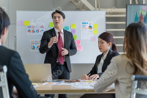 Preview: A group of young Asian businessmen