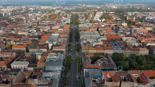 Preview: Andrassy Avenue, Andrassy ut, most famous street of Budapest city, Hungary