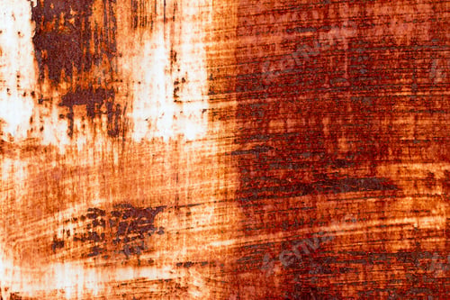 Preview: A background of peeling paint and rusty old metal