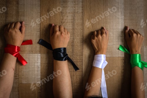 Preview: Colorful Ribbon to Support Palestine