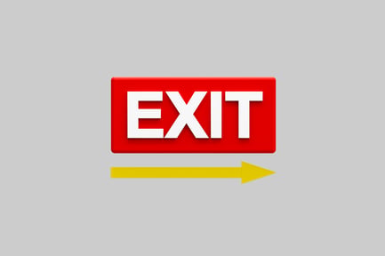 Preview: Emergency exit sign directional arrow