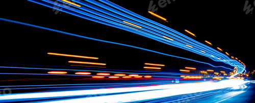 Preview: lights of cars with night. long exposure