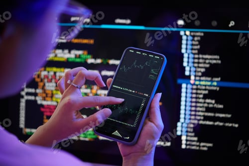 Preview: Examining Code on Smartphone While Sitting at Desk