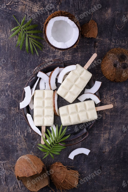 Preview: Healthy coconut ice cream popsicles